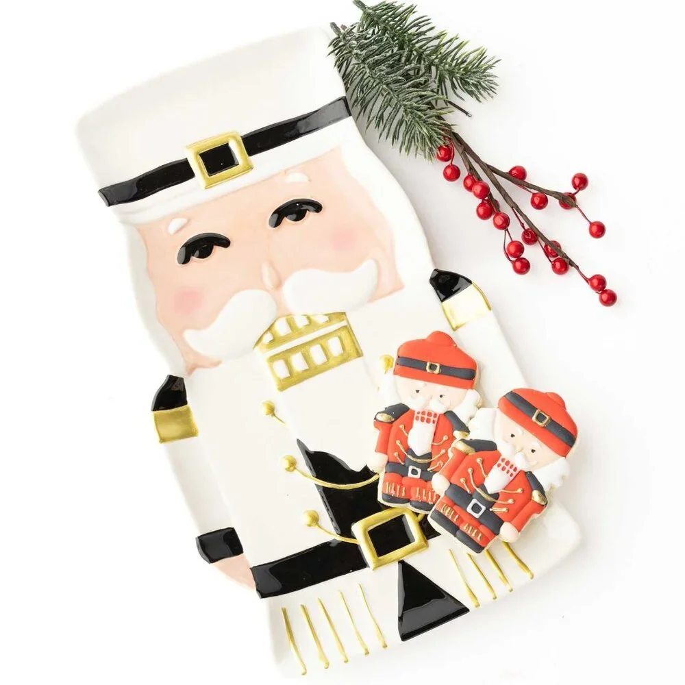 White Nutcracker Platter